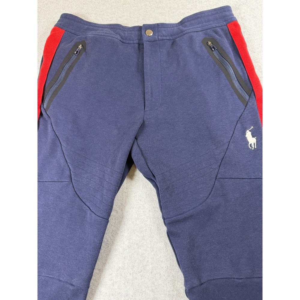 Polo Ralph Lauren Mens Sweatpants 32x30 Navy Blue Olympics Team‎ USA SKU 294 - Picture 9 of 10